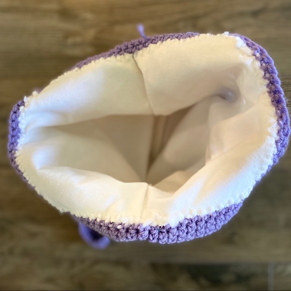 HANDMADE CROCHET BOHO FESTIVAL BAG TOTE - Picture 2 of 2